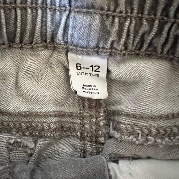 Baby Gap grey Jeggings 1969 line size 6-12 months button at top and zipper fly - Picture 5 of 7